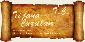 Tijana Ćuzulan vizit kartica